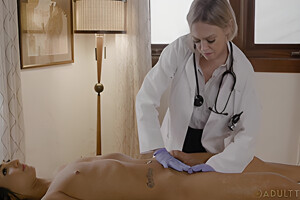 Milf Doctor Conducts Intimate Examination On Khloe Kays Trans Cock